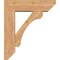 Ekena Millwork Legacy Slat Smooth Bracket w/ Offset Brace, Western Red Cedar, 7 1/2"W x 26"D x 30"H BKT0806X26X30LEC06SWR - alternate 2
